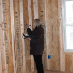 Liz writing scripture on the walls :)