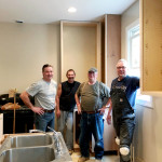 Kitchen cabinets going up!