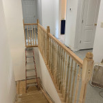 Stairway railing - check!